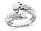 Sterling Silver Polished Shooting Stars Ring